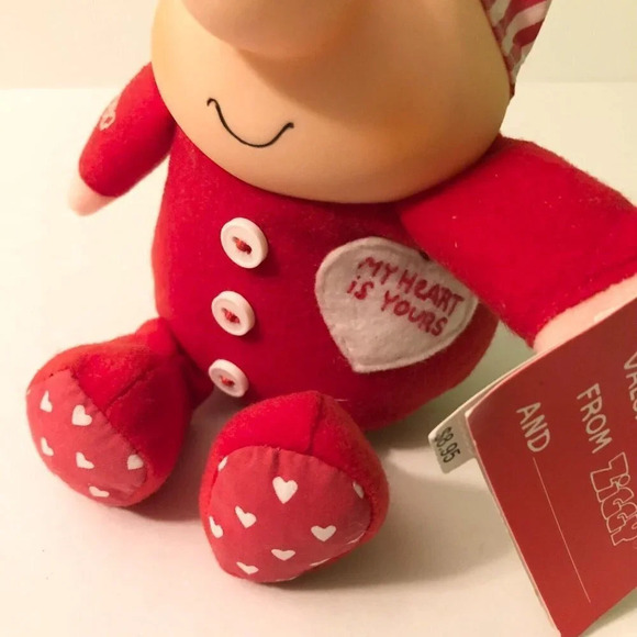 Vintage 1990 American Greetings Ziggy Valentines Day Plush Soft Doll - Picture 14 of 15